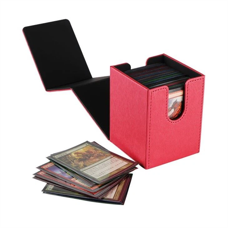 Leather Covered Card Deck Box Multicolor