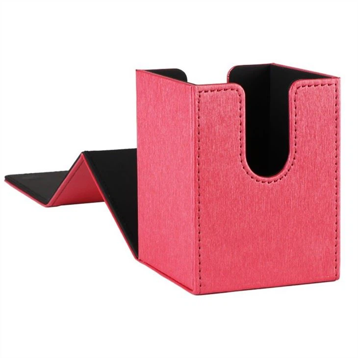 Leather Covered Card Deck Box Multicolor